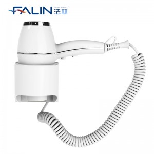FALIN FL-2206 Luxury Hotel Hair Dryer AC Motor Wall Mounted Hotel Hair Dryer Bathroom