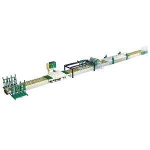 Automatic laminated glass production line with autoclave