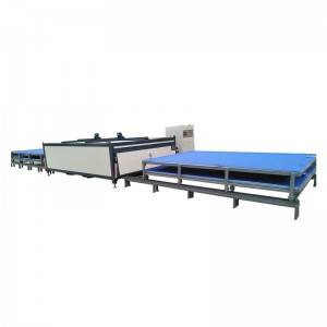 Double work-stations laminated glass machine
