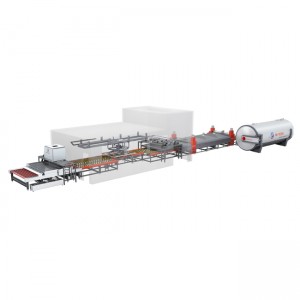 Intelligent flat glass PVB laminating line with autoclave