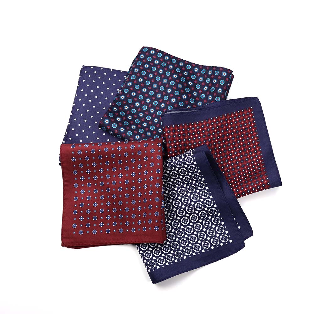 High Quality Silk Pocket Squares For Men - Rich art Classical elegant oil painting pattern 100% silk Custom Logo Design custom square silk scarves – Fanlang