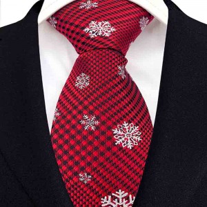 2022 New design silk necktie low MOQ customized necktie Christmas funny ties