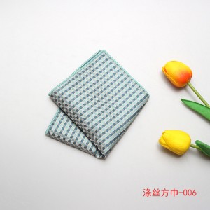 High Density Mens Suit Accessories Handkerchief Flower Embroidered Fabric Pocket Square