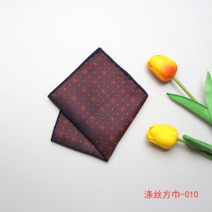 High Density Mens Suit Accessories Handkerchief Flower Embroidered Fabric Pocket Square