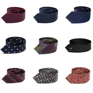 Men’s high-end accessories 100% mulberry silk tie printed satin tie custom narrow tie