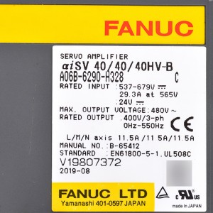Fanuc drives A06B-6290-H328 Fanuc servo amplifier aiSV 40/40/40HV-B