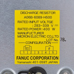 Fanuc drives A06B-6089-H500 discharge resistor A06B-6089-H510 A06B-6089-H711 Fanuc servo amplifier unit moudle