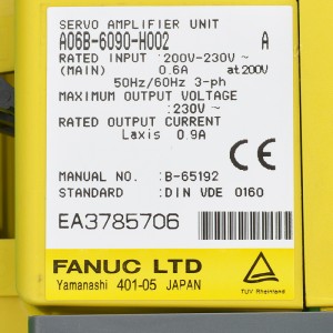 Fanuc drives A06B-6090-H002 Fanuc servo amplifier unit moudle
