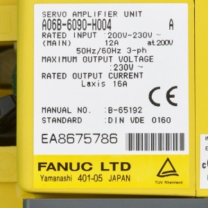 Fanuc drives A06B-6090-H004 Fanuc servo amplifier unit moudle