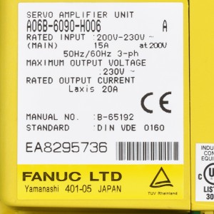 Fanuc drives A06B-6090-H006 Fanuc servo amplifier unit moudle