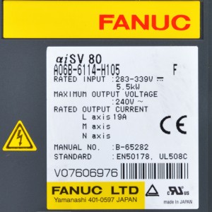 Fanuc drives A06B-6114-H105 Fanuc aisv 80