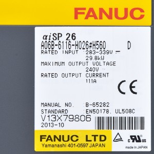 Fanuc drives A06B-6116-H026#H560 Fanuc aisp26