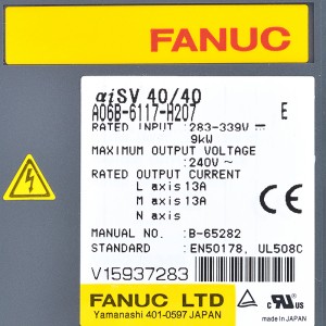 Fanuc drives A06B-6117-H207 Fanuc aisv40/40