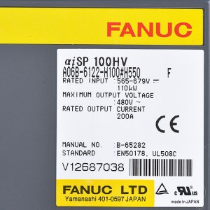 Fanuc drives A06B-6122-H100#H550 Fanuc aisp100HV