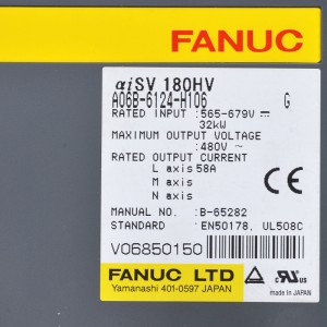 Fanuc drives A06B-6124-H106 Fanuc aisv 180HV servo