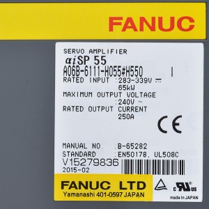 Fanuc drives A06B-6111-H055#H550 Fanuc αiSP 55 spindle servo amplifier moudle