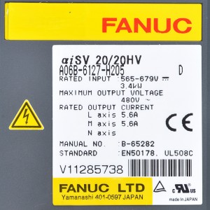 Fanuc drives A06B-6127-H205 Fanuc aiSV 20/20HV Servo
