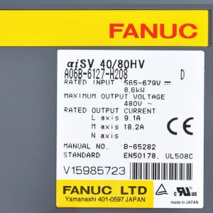 Fanuc drives A06B-6127-H208 Fanuc aiSV 40/80HV Servo