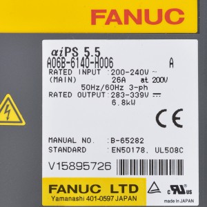 Fanuc drives A06B-6140-H006 A Fanuc αiPS 5.5 power supply