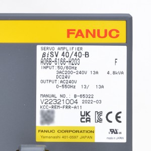 Fanuc drives A06B-6166-H203 F Fanuc servo amplifier βiSV 40/40-B