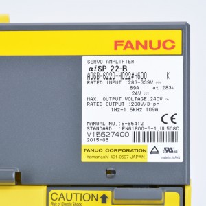 Fanuc drives A06B-6220-H022#H600 K Fanuc αiSP 22-B spindle servo amplifier