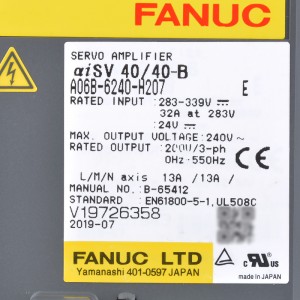 Fanuc drives A06B-6240-H207 E Fanuc servo amplifier αiSV 40/40-B