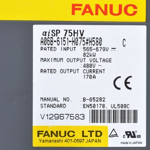 Fanuc drives A06B-6151-H075#H580 Fanuc aisp 75HV
