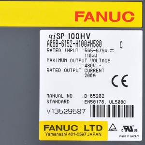 Fanuc drives A06B-6152-H100#H580 Fanuc aisp 100HV