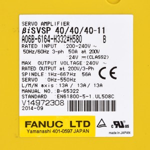 Fanuc drives A06B-6164-H332#H580 Fanuc BiSVSP 40/40/40-11