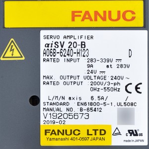Fanuc drives A06B-6240-H123 Fanuc servo amplifier aiSV20-B servo
