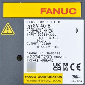 Fanuc drives A06B-6240-H124 Fanuc servo amplifier aiSV40-B servo