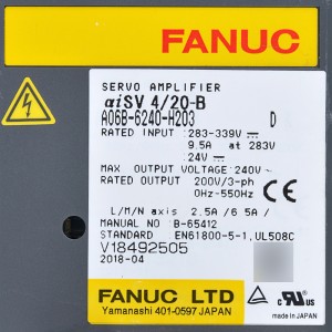 Fanuc drives A06B-6240-H203 Fanuc servo amplifier aiSV4/20-B servo