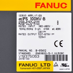 Fanuc drives A06B-6250-H100 Fanuc servo amplifier aiPS 100HV-B