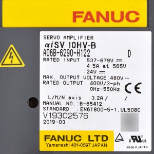 Fanuc drives A06B-6290-H122 Fanuc servo amplifier aiSV 10HV-B