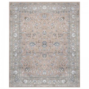 Tani, orientalny kremowy jasnozielony dywan perski ze 100% wełny