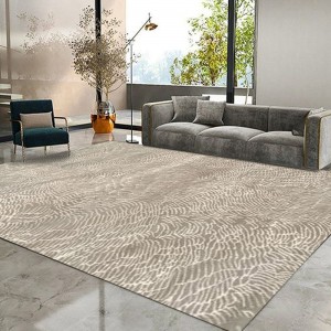 Прилагодени рачни тафтувани кафеави модерни волнени килими