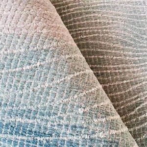 Customizable Blue Wool Tes Tufted Ntaub pua plag