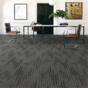 Black Soundproof Polypropylene Carpet Tiles