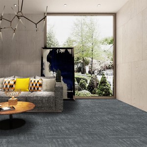 Piastrelle per moquette grigia commerciale per pavimenti moderni per ufficio resistente