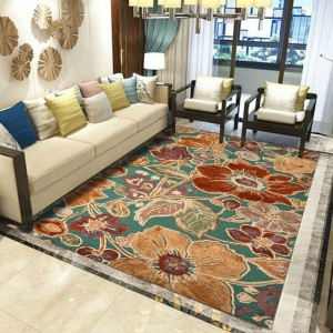 Dako nga Mahugasan nga Floral Patterned Nylon Printed Carpet