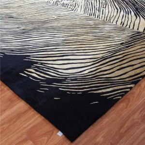 Customizable Gold Wool Hand Tufted Rug