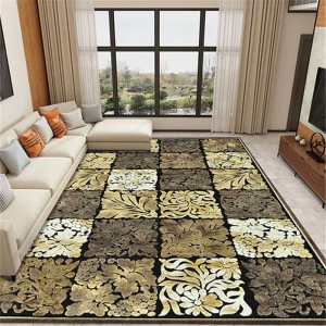 Customizable Gold Wool Hand Tufted Rug