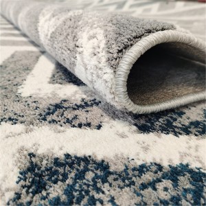 Модерен голям сив луксозен Supersoft Wilton килим за всекидневна