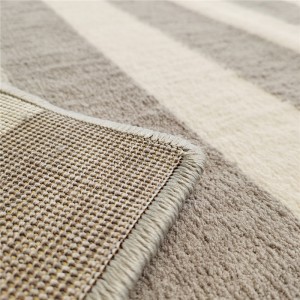 Grijze en witte superzachte luxe geometrische tapijtkleden