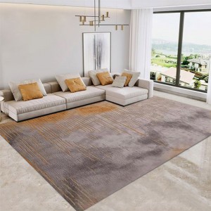 Минималистични подови бели и сиви модерни ръчни килими Вълна