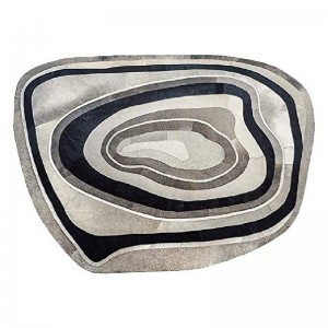 Round Hand Tufted Woolen Carpets Design