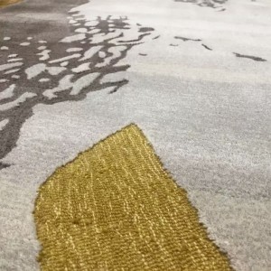 Kućni moderni tepisi od prirodne zlatne vune 9×12