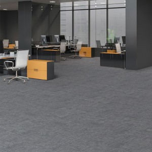 Azulejos de carpete de piso de nylon cinza macio e durável para serviços pesados ​​para casa