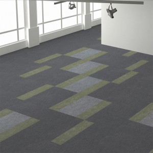 50cm X 50cm Non Slip Eco Friendly Sapphire Blue Carpet Tiles