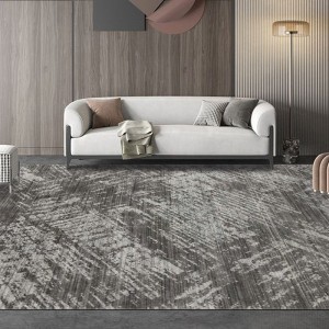 Модерни сиви вълнени ръчно изработени килими с размер по поръчка